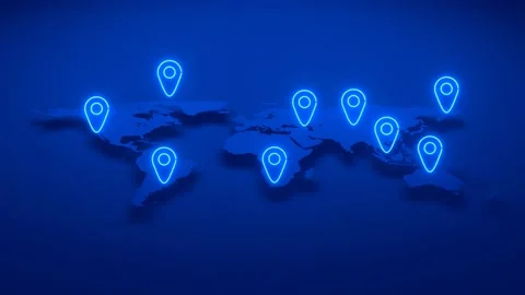 Communication concept. Connection all over the World. Technology. Stock Footage 225455017