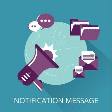 Communication Concept Notification Application Sign. Website Message Device Stock Illustration