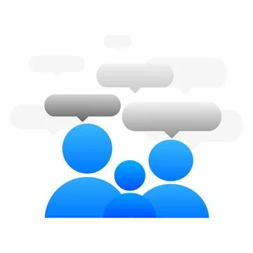 Communication concept. Online communication. Vector illustration Stock Illustration