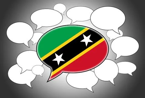 Communication concept - speech cloud 스톡 일러스트