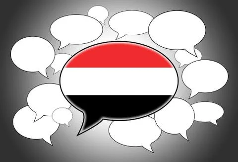 Communication concept - speech cloud Stock Illustration
