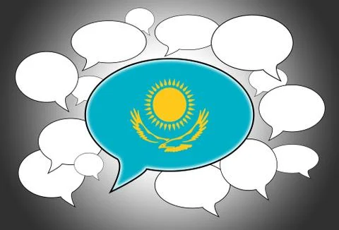 Communication concept - speech cloud Stock Illustration
