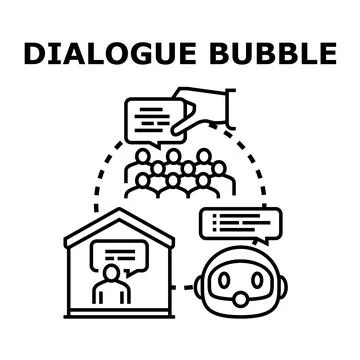 Communication connecting people, robot, and remote worker Stock Illustration