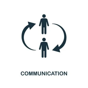 Communication creative icon. Simple element illustration. Communication concept Illustrazione stock