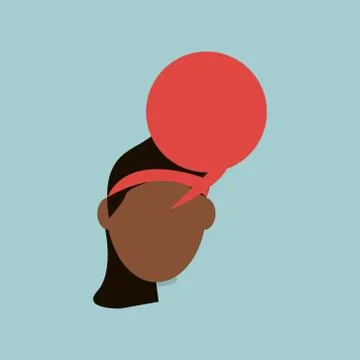 Communication design. bubble icon. Flat illustration , vector Stock Illustration