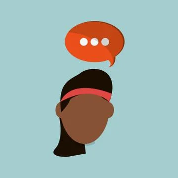 Communication design. bubble icon. Flat illustration , vector Illustrazione stock