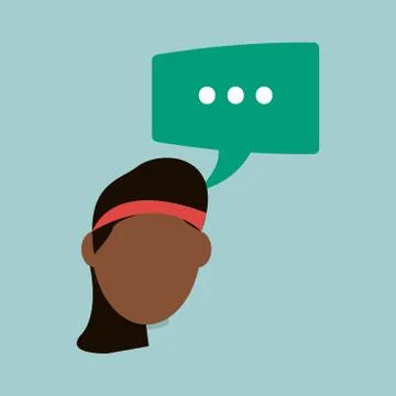 Communication design. bubble icon. Flat illustration , vector Stock Illustration