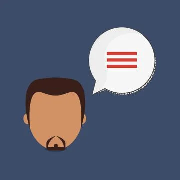 Communication design. bubble icon. Flat illustration , vector Illustrazione stock