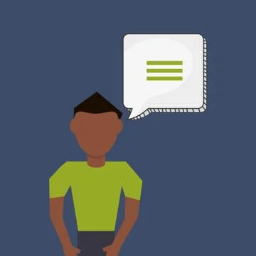 Communication design. bubble icon. Flat illustration , vector Illustrazione stock
