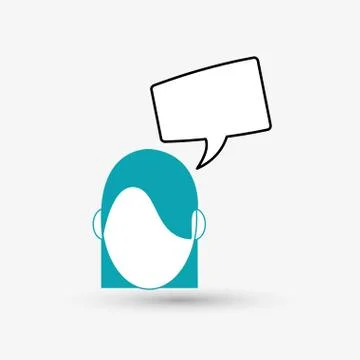 Communication design. bubble icon. Flat illustration , vector イラスト素材