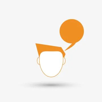 Communication design. bubble icon. Flat illustration , vector 스톡 일러스트