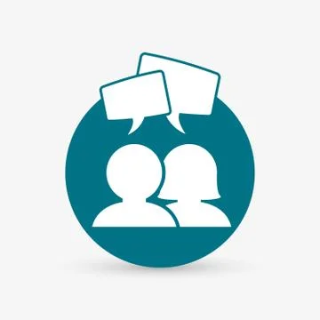 Communication design. bubble icon. Flat illustration , vector イラスト素材