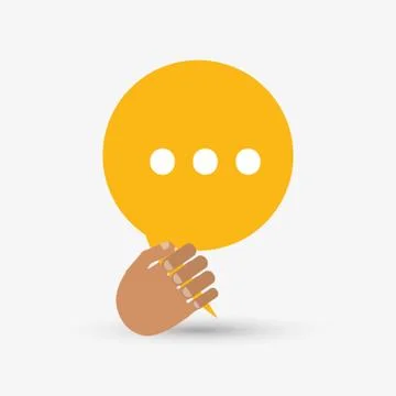 Communication design. bubble icon. Flat illustration , vector Stock Illustration