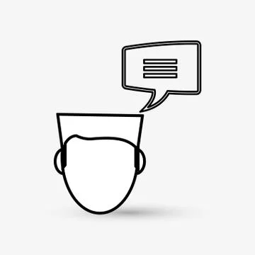 Communication design. bubble icon. Flat illustration , vector Stock Illustration
