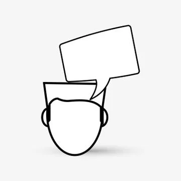 Communication design. bubble icon. Flat illustration , vector Stockillustratie