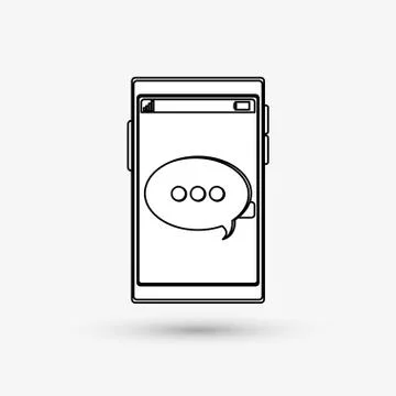 Communication design. bubble icon. Flat illustration , vector Stock Illustration