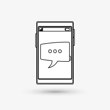Communication design. bubble icon. Flat illustration , vector 스톡 일러스트