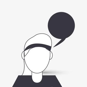 Communication design. bubble icon. Flat illustration , vector Stock Illustration