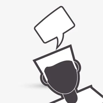 Communication design. bubble icon. Flat illustration , vector Stock Illustration