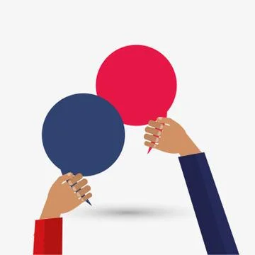 Communication design. bubble icon. Flat illustration , vector Stock Illustration