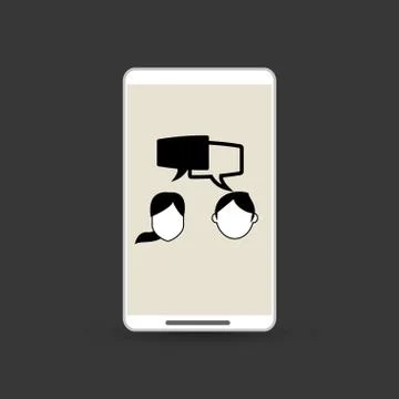 Communication design. bubble icon. Flat illustration , vector イラスト素材