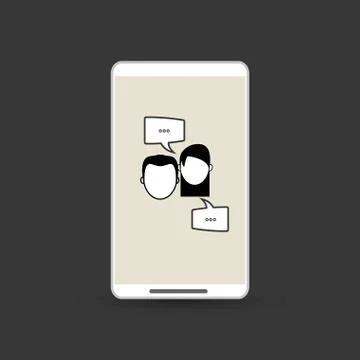 Communication design. bubble icon. Flat illustration , vector 스톡 일러스트