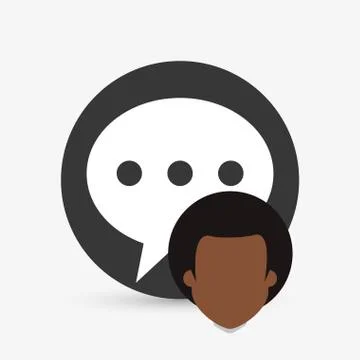 Communication design. bubble icon. Flat illustration , vector Illustrazione stock