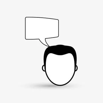 Communication design. bubble icon. Flat illustration , vector Stock Illustration