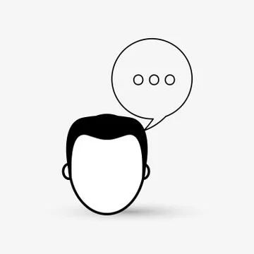 Communication design. bubble icon. Flat illustration , vector Stockillustratie
