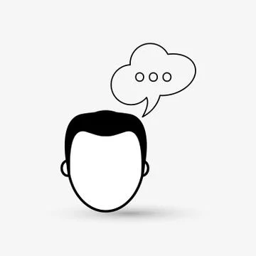 Communication design. bubble icon. Flat illustration , vector Illustrazione stock