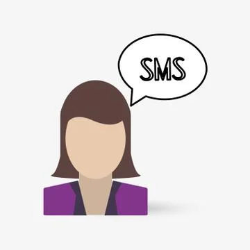 Communication design. bubble icon. Flat illustration , vector Stock Illustration