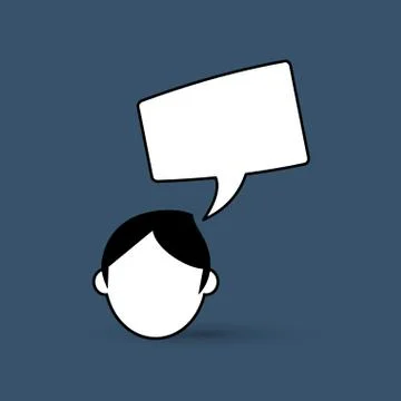 Communication design. bubble icon. Flat illustration , vector Stock Illustration
