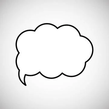 Communication design. bubble icon. Flat illustration, vector gra Illustrazione stock