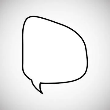 Communication design. bubble icon. Flat illustration, vector gra Stock Illustration