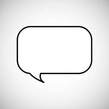 Communication design. bubble icon. Flat illustration, vector gra Stock Illustration