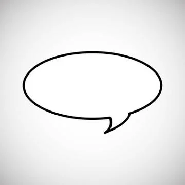 Communication design. bubble icon. Flat illustration, vector gra Stock Illustration