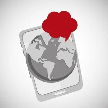 Communication design. bubble icon. Flat illustration, vector gra イラスト素材