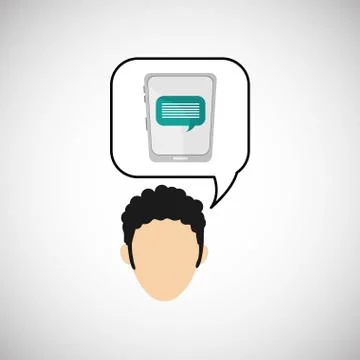 Communication design. bubble icon. Flat illustration, vector gra Illustrazione stock