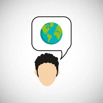 Communication design. bubble icon. Flat illustration, vector gra イラスト素材