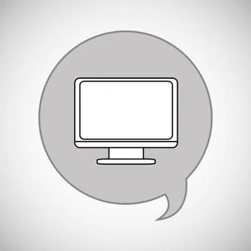 Communication design. bubble icon. Flat illustration, vector gra Stockillustratie