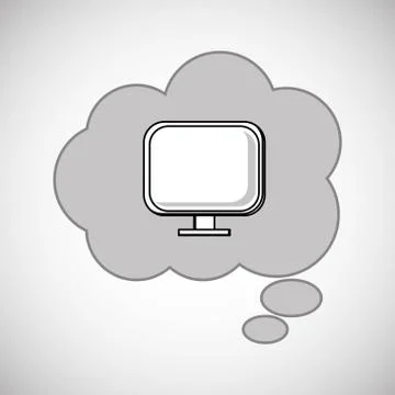 Communication design. bubble icon. Flat illustration, vector gra Stock Illustration