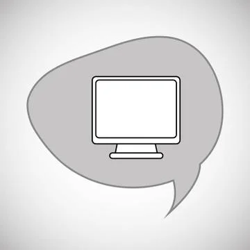 Communication design. bubble icon. Flat illustration, vector gra Stock Illustration