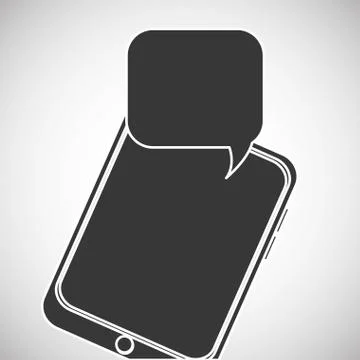 Communication design. bubble icon. Flat illustration, vector gra Stock Illustration