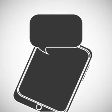Communication design. bubble icon. Flat illustration, vector gra Stock Illustration