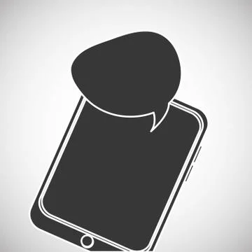 Communication design. bubble icon. Flat illustration, vector gra Stock Illustration