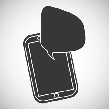 Communication design. bubble icon. Flat illustration, vector gra Stock Illustration
