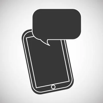 Communication design. bubble icon. Flat illustration, vector gra Stock Illustration