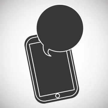 Communication design. bubble icon. Flat illustration, vector gra Illustrazione stock