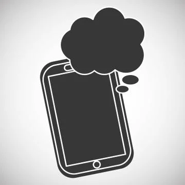 Communication design. bubble icon. Flat illustration, vector gra Stock Illustration