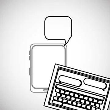 Communication design. bubble icon. Flat illustration, vector gra Stockillustratie